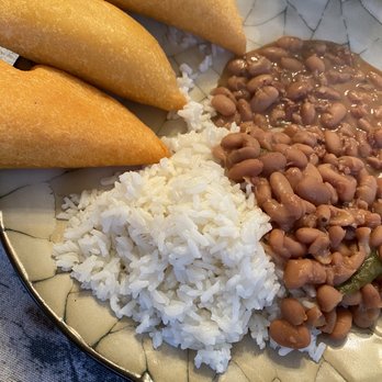 La Empanada Sabrosa - a plate of beans and rice - Food Trucks Near Me La Empanada Sabrosa - a plate of beans and rice - Food Trucks Near Me