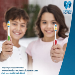 Fortune Dental - Kissimmee, FL - Good habits of cleaness to build a Healthy Smile on children. Request your appointment now!! http://www.fortunedentalcare.com/