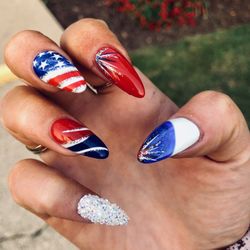 Allure Nail Bar - 4th of July nails