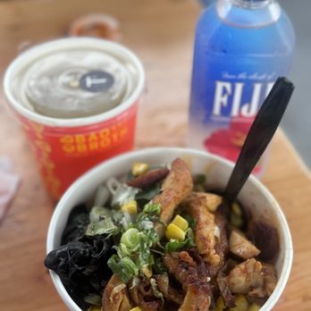 Optimist Hall - Tonkotsu Ramen w/ corn, scallions and chicken add. - Food Court Near Me - Charlotte, North Carolina