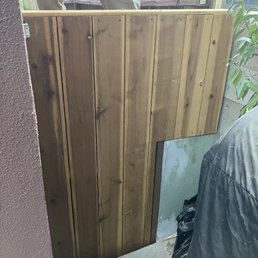 Argen lifted this heavy wood gate and easily reinstalled it. Argen lifted this heavy wood gate and easily reinstalled it.