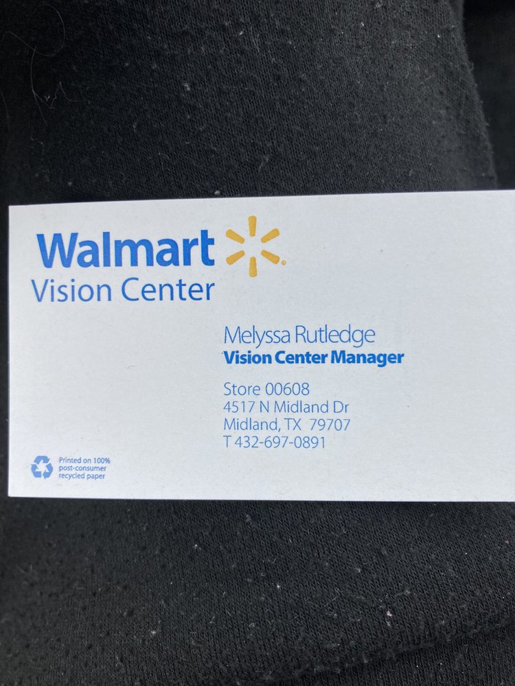 WALMART VISION & GLASSES Updated October 2024 4517 N Midland Dr
