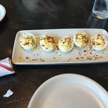 Culinary Dropout - White truffle deviled eggs - New American Near Me - Indianapolis, Indiana Culinary Dropout - White truffle deviled eggs - New American Near Me - Indianapolis, Indiana