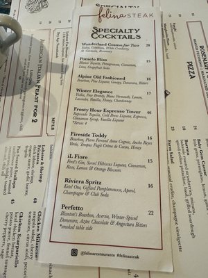 Menu photo 2 Felina Steak Jersey City, NJ Menu photo 2 Felina Steak Jersey City, NJ