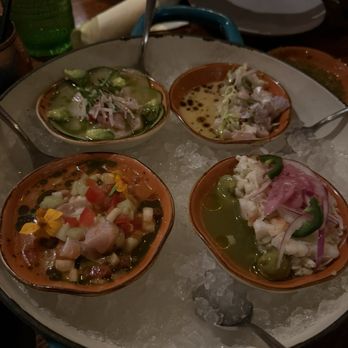 Encanto Restaurant - Ceviche baja sampler - Mexican Near Me - Los Angeles, California Encanto Restaurant - Ceviche baja sampler - Mexican Near Me - Los Angeles, California