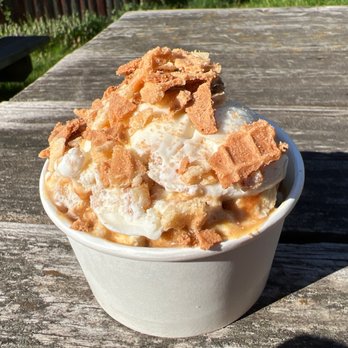 Hedonist Artisan Ice Cream - Caramel Churro Ice Cream with Waffle Cone Topping - Ice Cream & Frozen Yogurt Near Me - Rochester, New York Hedonist Artisan Ice Cream - Caramel Churro Ice Cream with Waffle Cone Topping - Ice Cream & Frozen Yogurt Near Me - Rochester, New York