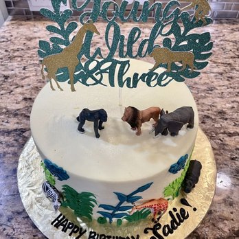Sara's Sweets Bakery - 3rd birthday cake - young, wild, and three - Bakeries Near Me - Grand Rapids, Michigan Sara's Sweets Bakery - 3rd birthday cake - young, wild, and three - Bakeries Near Me - Grand Rapids, Michigan