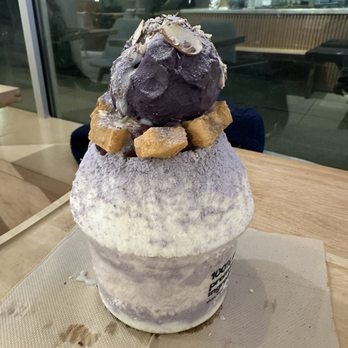 Snowy Village - Taro bingsoo - Shaved Ice Near Me - Seattle, Washington Snowy Village - Taro bingsoo - Shaved Ice Near Me - Seattle, Washington