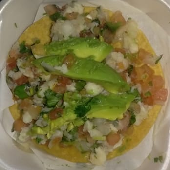 Taqueria Davis - Ceviche de Tostada (Fish) - Mexican Near Me - Davis, California