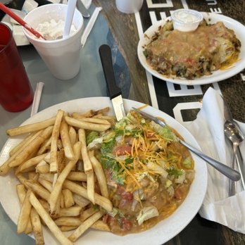 Moab Diner - Southwest Burger, Sweetwater Potatoes and milkshake. - Diners Near Me - Moab, Utah