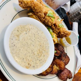 Phoebe's Diner - Fried chicken biscuit ( get the -Side Sage Gravy) - Diners Near Me - Austin, Texas