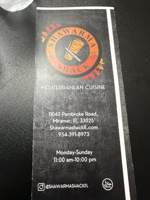 Menu photo 2 Shawarma Shack Miramar, FL Menu photo 2 Shawarma Shack Miramar, FL