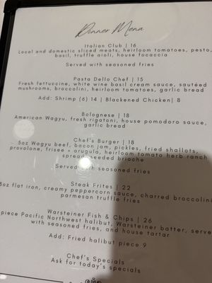 Menu photo 1 H Bar Redmond, WA