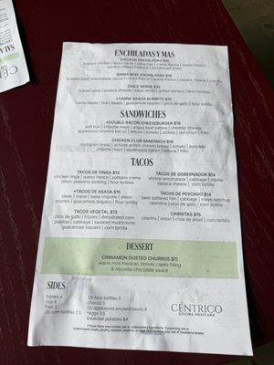 Menu photo 4 Centrico Phoenix, AZ Menu photo 4 Centrico Phoenix, AZ