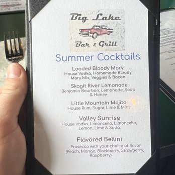 Big Lake Bar & Grill - Summer cocktails - American Near Me - Mount Vernon, Washington