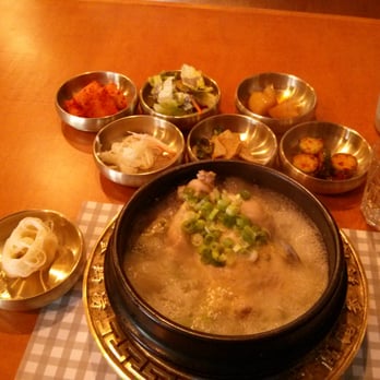 KoSam - ginseng chicken soup with a whole abalone. A great meal for a cold windy or wintry day. - Korean Near Me - North York, Ontario KoSam - ginseng chicken soup with a whole abalone. A great meal for a cold windy or wintry day. - Korean Near Me - North York, Ontario