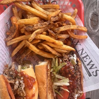 Smokin' Joe's Grill - Cheesesteak with Jalapeños and fries - American Near Me - Dundalk, Maryland