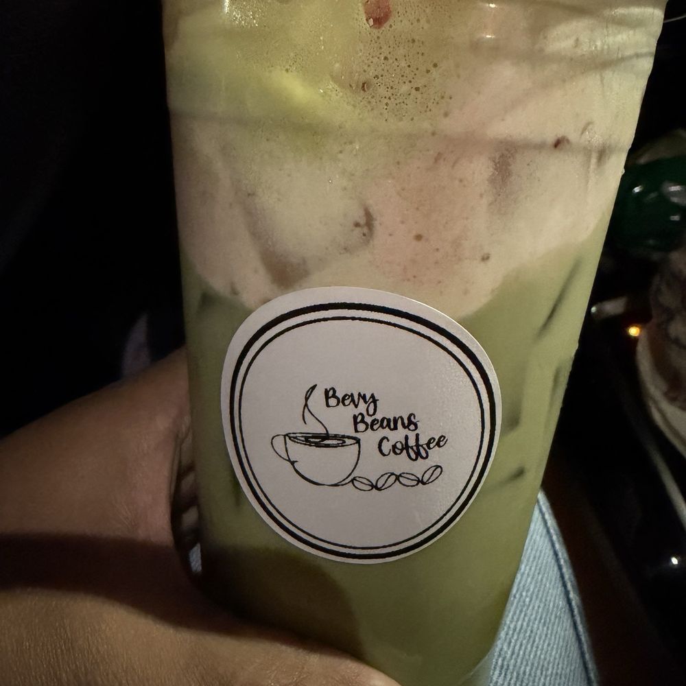 Bevy Beans Coffee - Strawberry Matcha w/2% milk - Coffee & Tea Near Me - Chino, California