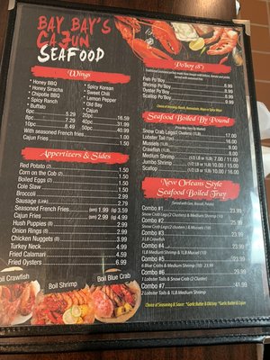 Menu photo 1 Bay Bay’s Cajun Seafood Norfolk, VA Menu photo 1 Bay Bay’s Cajun Seafood Norfolk, VA
