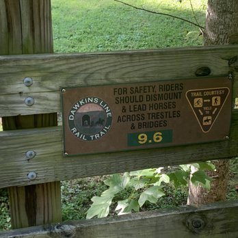 Dawkins Line Rail Trail - Plenty of signage - Hiking Near Me - Swamp Branch, Kentucky