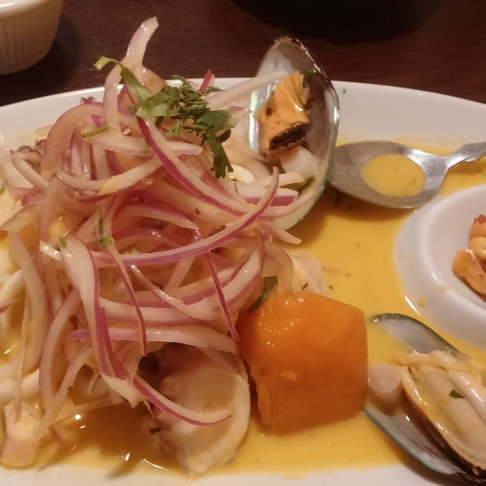 Saxsay - Yellow pepper mixed ceviche. - Seafood Near Me - Tamarac, Florida Saxsay - Yellow pepper mixed ceviche. - Seafood Near Me - Tamarac, Florida