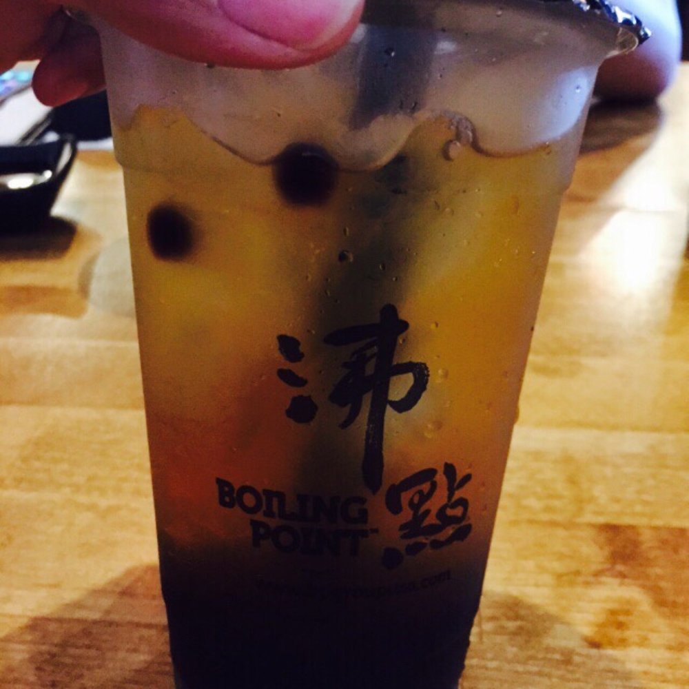 Boiling Point - Green tea with volva. This was for free - Hot Pot Near Me - Fremont, California