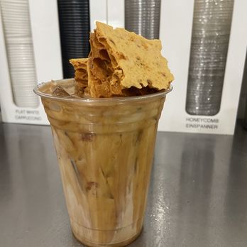 Jina Bakes - Honeycomb Toffee Latte is very, VERY SWEET - Bakeries Near Me - San Francisco, California