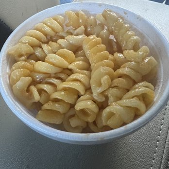 Sauce the City - Terrible MAC N CHEESE: Imagine tasteless noodles with yellow food coloring - Desserts Near Me - Cleveland, Ohio Sauce the City - Terrible MAC N CHEESE: Imagine tasteless noodles with yellow food coloring - Desserts Near Me - Cleveland, Ohio