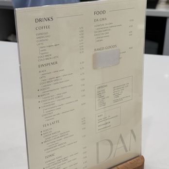 DAMO - the menu! - Coffee & Tea Near Me - Los Angeles, California DAMO - the menu! - Coffee & Tea Near Me - Los Angeles, California