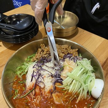 Daesung Korean Noodle - Spicy Pork Bibimgooksoo - Korean Near Me - Flushing, New York