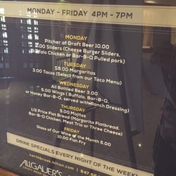Frank's Place - Happy hour special!