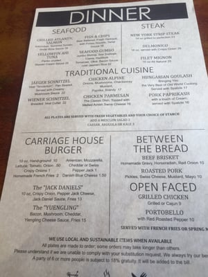 Menu photo 2 The Carriage House Branchville, NJ Menu photo 2 The Carriage House Branchville, NJ