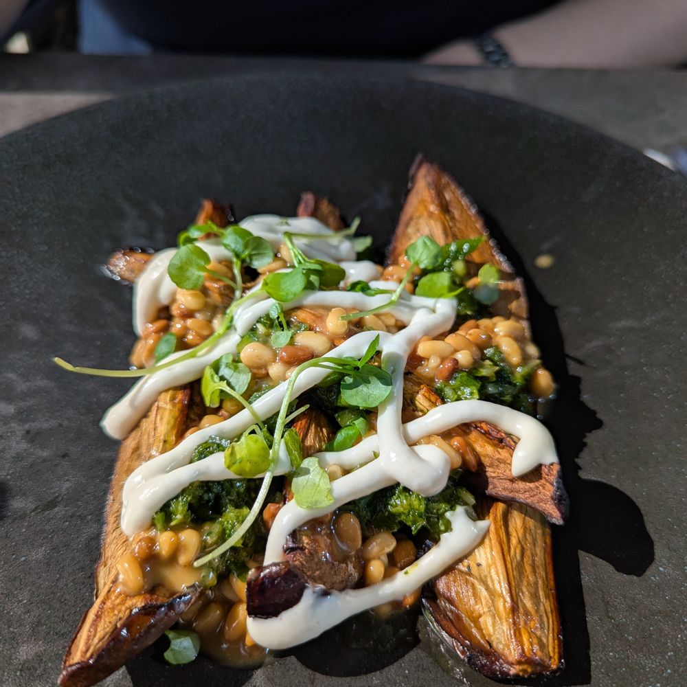 Pavilion Bar and Grill - An aubergine dish that didn't hit the heights - Cafes Near Me - Richmond, XGL
