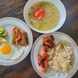 Home cooked meal - w/ produce & goods mostly from Stop & Shop! Great avocados, cucumbers, eggs, miso & scallions. Home cooked meal - w/ produce & goods mostly from Stop & Shop! Great avocados, cucumbers, eggs, miso & scallions.