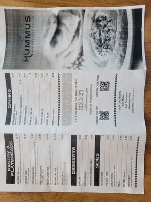 Menu photo 3 Hummus Mediterranean Kitchen San Mateo, CA