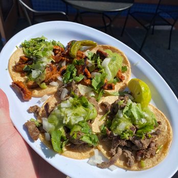 Gualberto's Taco Shop - 2 Al Pastor Street Tacos  2 Carne Asada Street Tacos - Mexican Near Me - San Diego, California