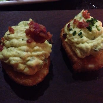 Nick's On 2nd - Bacon deviled eggs - fried! - New American Near Me - Long Beach, California Nick's On 2nd - Bacon deviled eggs - fried! - New American Near Me - Long Beach, California