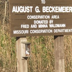 August G. Beckemeier Conservation Area - Entrance to area