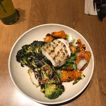 Flower Child - Chicken, sweet potato, and roasted broccoli - Salad Near Me - Charlotte, North Carolina Flower Child - Chicken, sweet potato, and roasted broccoli - Salad Near Me - Charlotte, North Carolina