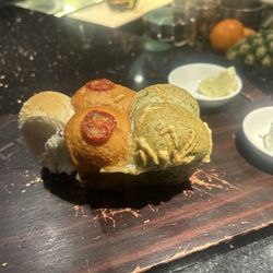 Nice pre dinner bread and herbed butter