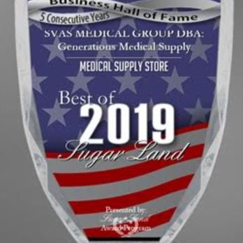 Generations Medical Supply - #1 Medical supply and rentals store in Sugar Land for the last Five Consecutive Years...2015 to 2019.. - Medical Supplies Near Me - Katy, Texas