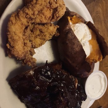 Texas Roadhouse - Fried chicken and ribs combo - Steakhouses Near Me - Aurora, Colorado Texas Roadhouse - Fried chicken and ribs combo - Steakhouses Near Me - Aurora, Colorado