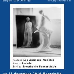Symfonieorkest De Philharmonie - Flyer van een concertaankondiging