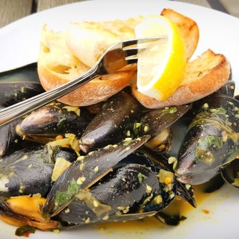 Proving Ground Waterfront Dining - Mussels in a thai curry sauce.  A must get - Tiki Bars Near Me - Highlands, New Jersey