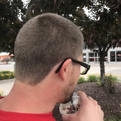 Great Clips - He wouldn't let me take a pic haha