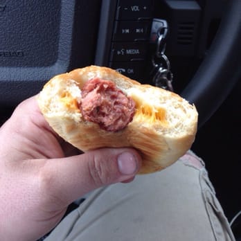 Kolache Republic - Kielbasa and cheese kolache. - Cafes Near Me - Columbus, Ohio