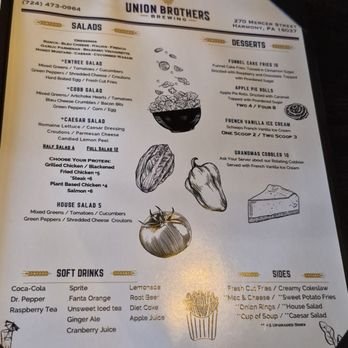 Union Brothers Brewing - Menu (April, 2026) - Brewpubs Near Me - Harmony, Pennsylvania