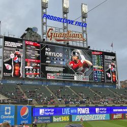 Progressive Field - The big screen