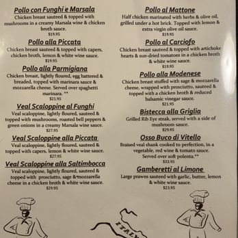 Mangia Bene Restaurant - Chicken/meat/prawn menu - Italian Near Me - Martinez, California