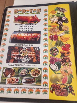 Menu photo 1 Kabayan Restaurant and Bakeries Fresh Meadows, NY Menu photo 1 Kabayan Restaurant and Bakeries Fresh Meadows, NY